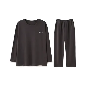 Lan Miao Pajama Set Men's Dark Gray