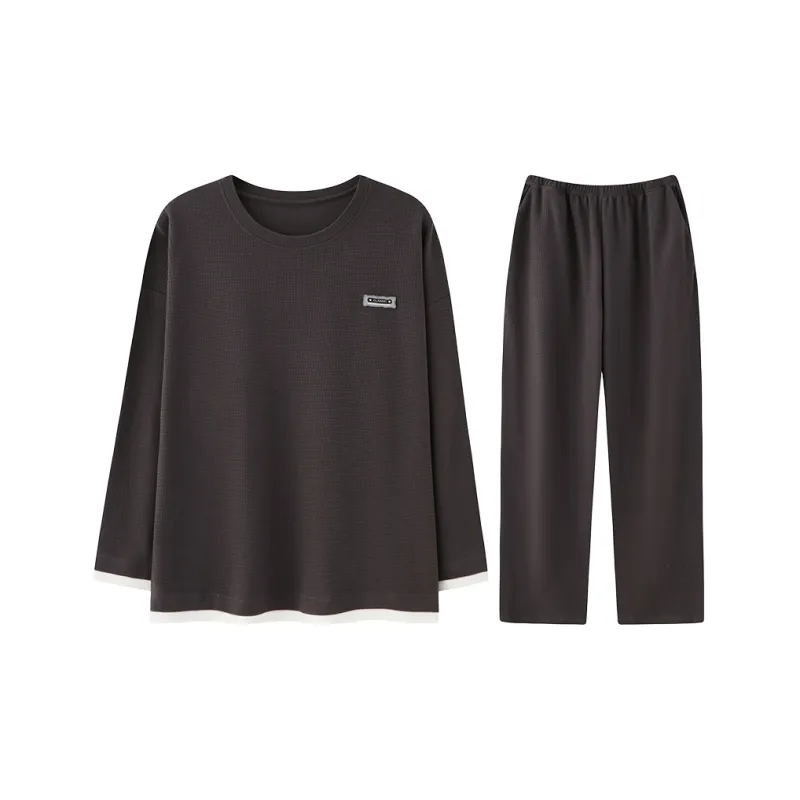Lan Miao Pajama Set Men's Dark Gray-0