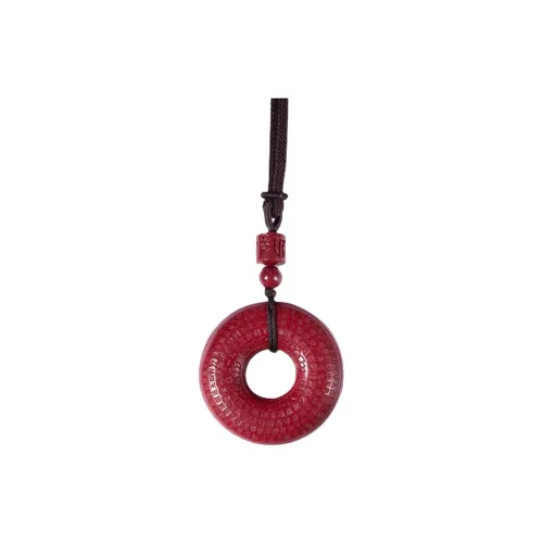 ZUIWENGLANGYASHANWENCHUANG Cinnabar Necklaces Unisex