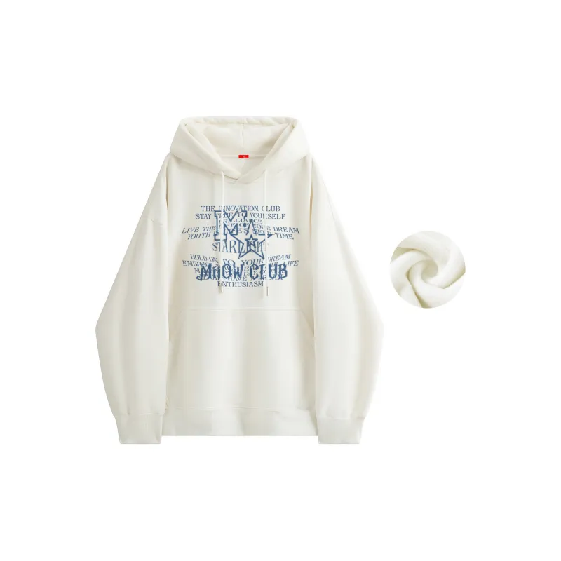 MIIOW Trend Party Series Sweatshirt Unisex White-10