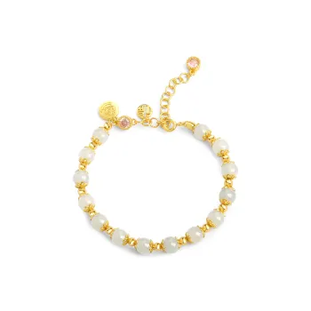 Lao Feng Xiang Hetian Jade Bracelet White Jade/Pale Greenish White Jade Women's
