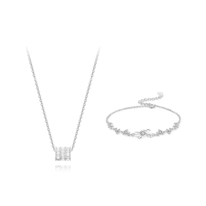 KUMET Zircon Necklaces Women's Same For Couples-0