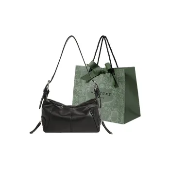 Rainbow Girl Pu Baguette Bag Shoulder Bag Regular Women's Black/White