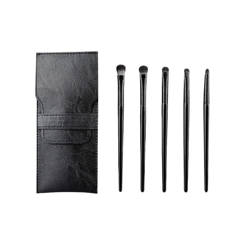 A Few More Cute Black Makeup Brushes Highlighter Detail Brush Knife Edge Eyeliner And Resting Snake Brush-8
