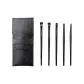 Black 5 Pcs Eye Shadow Brush+Storage Bag