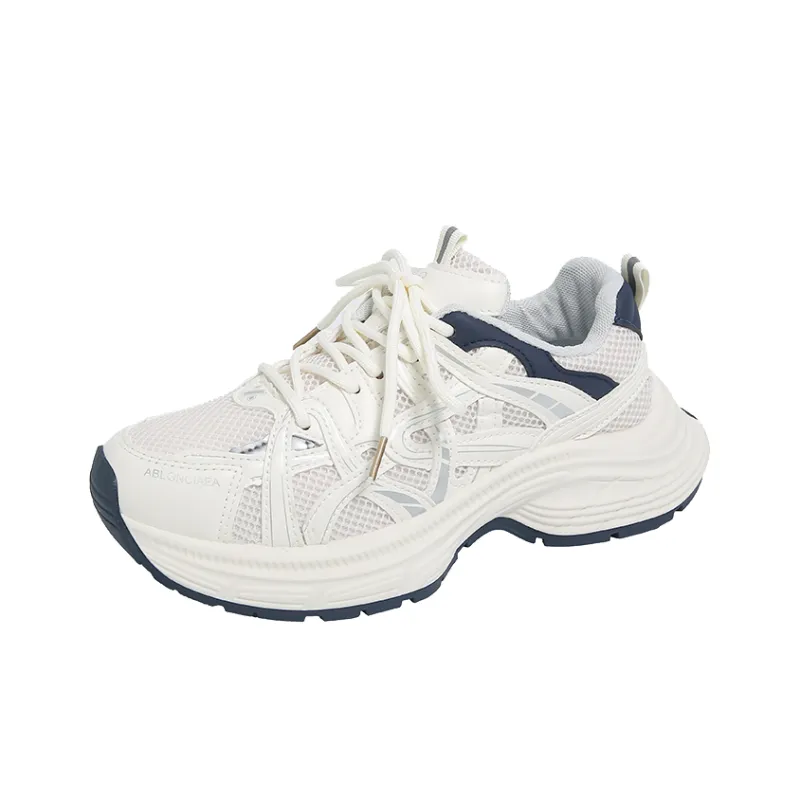 BINGO DUCK Coverage, Breathable, Height Increasing Low Top Chunky Sneakers Women's-9