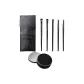 Black 5 Pcs Eye Shadow Brush+Storage Bag+Brush Case