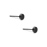 999 Fine Silver[Black 1 Pair]4mm Eh-2057.ebH