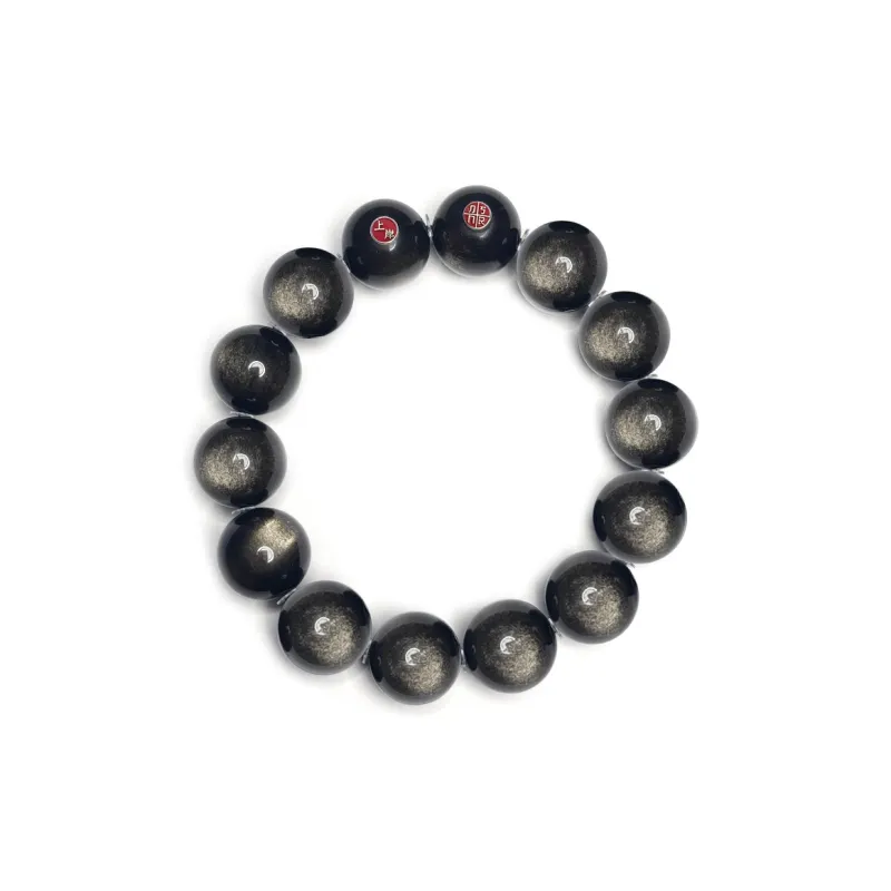 MOUNTAINS AND MANS Obsidian Bracelets Men's-3