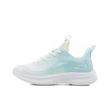 Warrior Lightweight Rebound Wear Resistant Low Top Training For Long Distance Running Running Shoes Women's White Moon