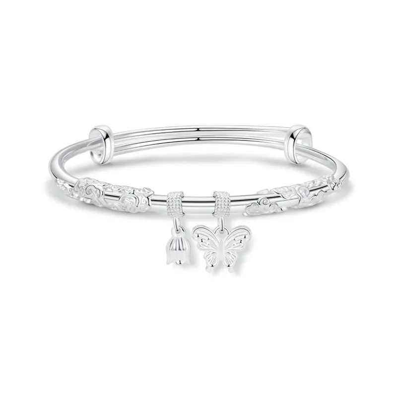 Asia Star S999 Fine Silver Bangles Women's-0