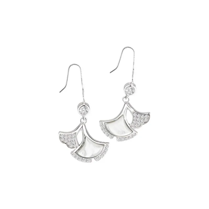 U state 925 Sterling Silver Drop Earrings Hoop Earrings Women's-0