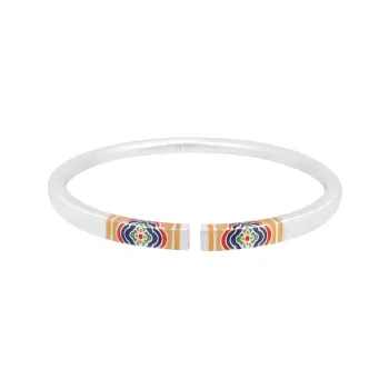 OWNREWARDS 999 Fine Silver Bangles Women's