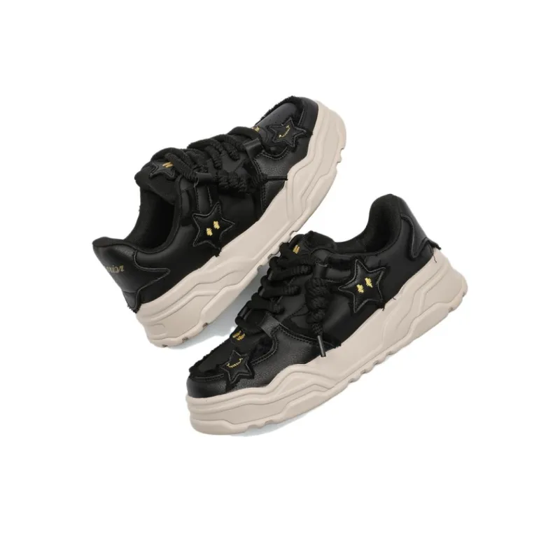 SENGUIBUCK Water Resistant Lightweight Low Top Skateboard Shoes Unisex Black-4