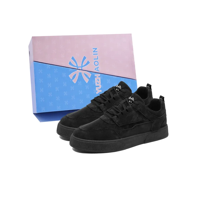 YUZHAOLIN Anti-Slip And Wear-Resistant Height Increasing Low-Top Skateboard Shoes Men's Box-4