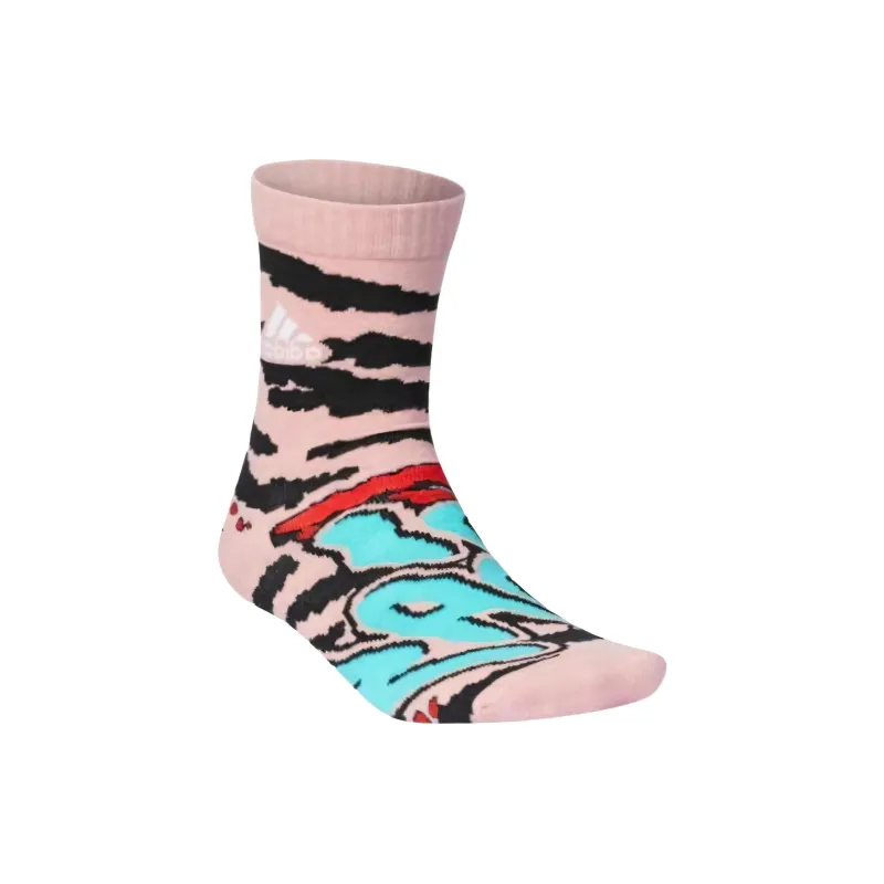 Adidas Mid Calf Socks Women's 1 Pack Pink-1