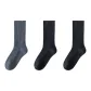 ⑥ Autumn and Winter Thickened Wool Solid Color Socks Combination (Dark Gray+Black+Black)