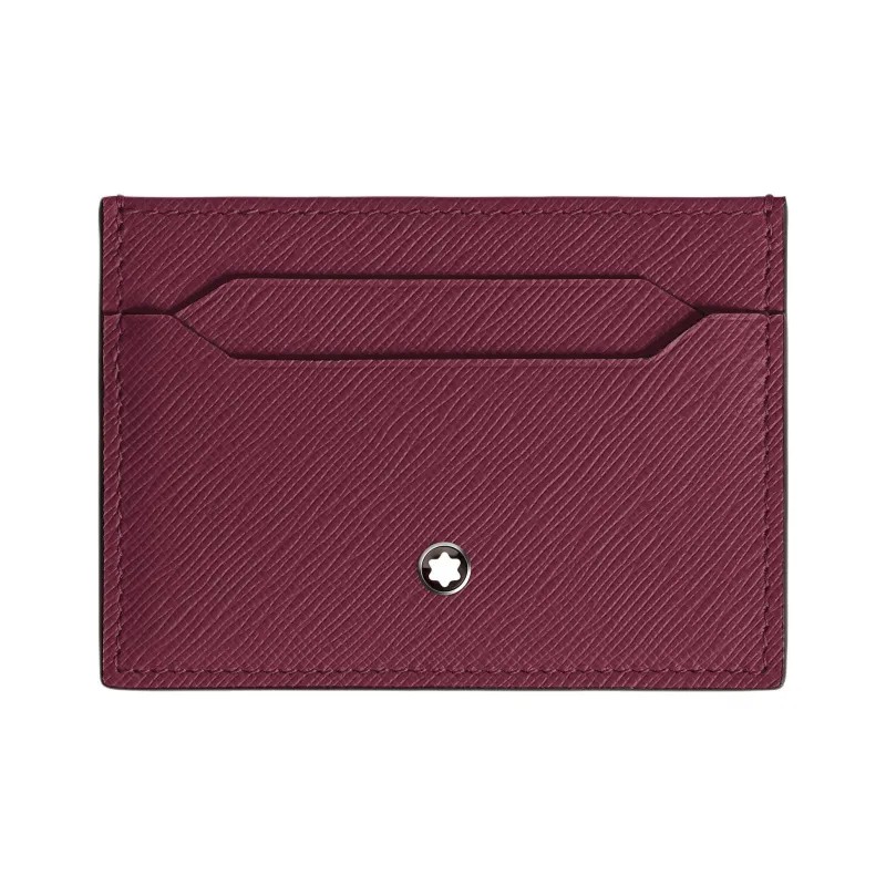 MONTBLANC Calfskin Card Holder Unisex Burgundy-0