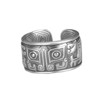 LIUXIN 999 Fine Silver Rings Men's