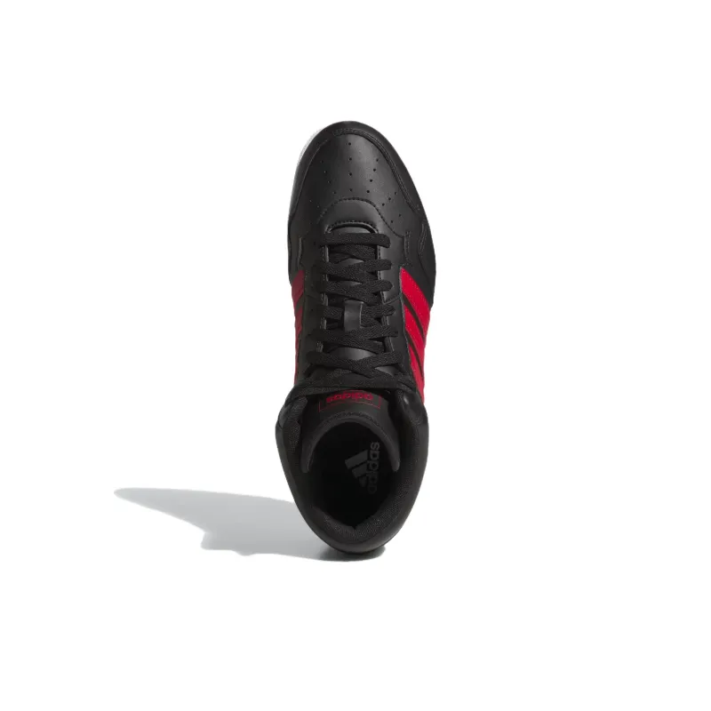 Adidas Hoops 4.0 Mid Core Black Team Victory Red Cloud White-3