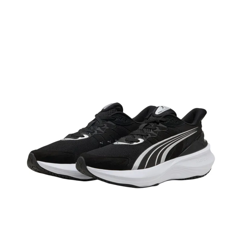 PUMA Pulse Pro Anti Slip Wear Resistant Low Top Running Shoes Unisex Black White-2
