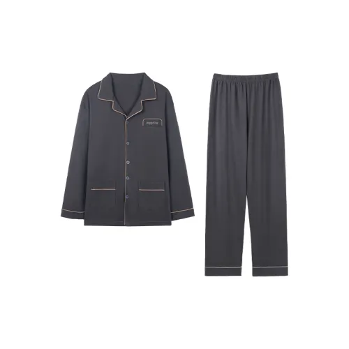 Huggy Kissy Pajama Set Men's Pencil Gray