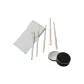 5 Pcs Stone Blue Eye Shadow Brush+Brush Case+Brush Box