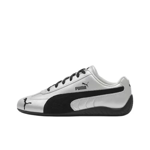 PUMA Speedcat Collection Anti Slip Wear Resistant Low Top Casual Shoes Unisex Black Silver