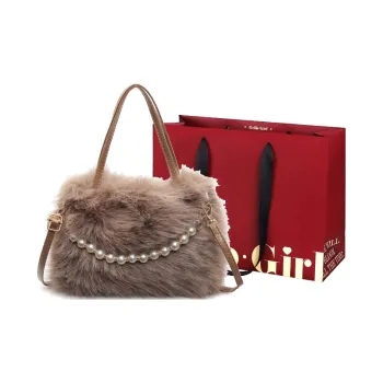 GOX Fuzzy One Shoulder Handbag Regular Women's Multicolor