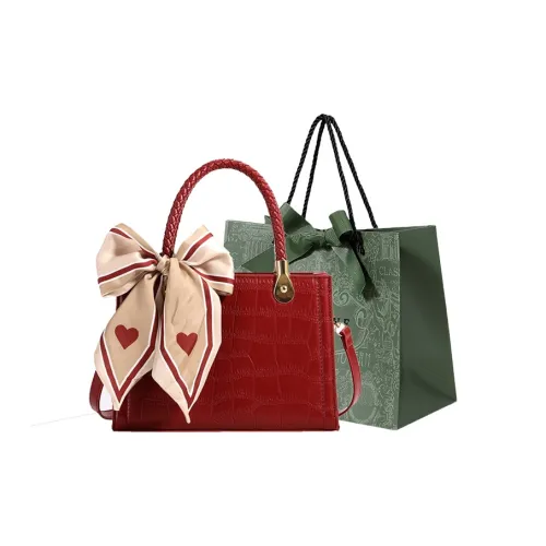 Rainbow Girl PU Wedding Bag Small Square Bag Maid Of Honor Bag Bride Bag Shoulder Bag Women's Red/Black