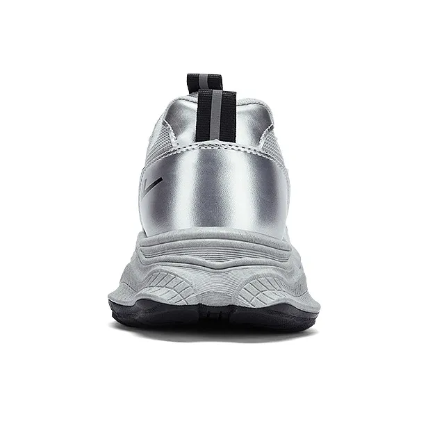 WARRIOR Chunky Sneakers Men Low Top Silver-2