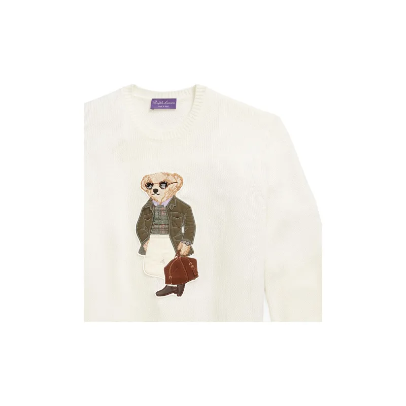 Ralph Lauren Purple Label Polo Bear-embroidery Jumper-1
