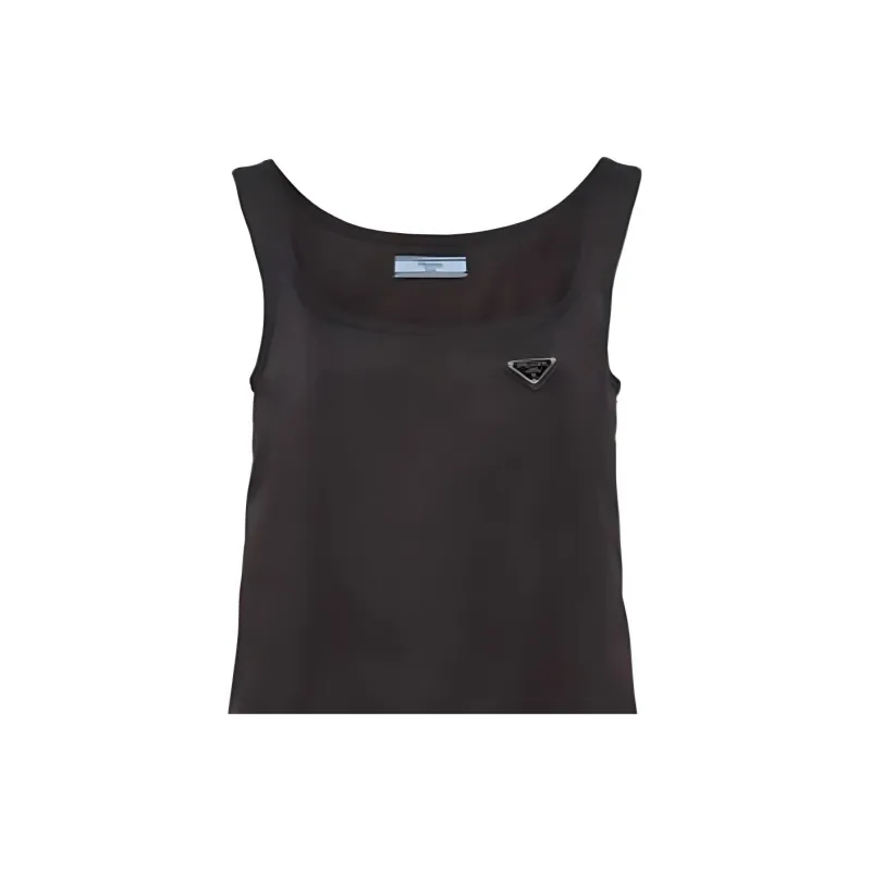 PRADA SS22 Sleeveless Dress Women's Black-4