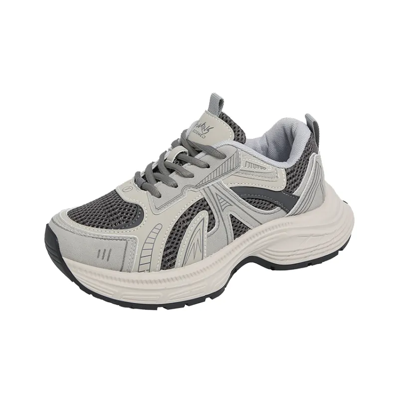 BINGO DUCK Coverage Height Increase Mid Top Chunky Sneakers Women's-5