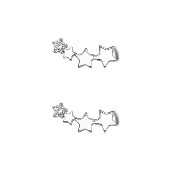 EAR PARTNER 925 Sterling Silver Stud Earrings Women's