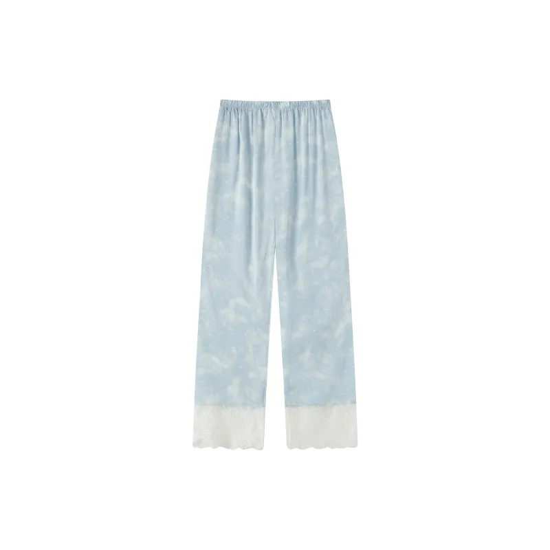 Kosrood Pajama Set Women's Shopping Bag Blue-2