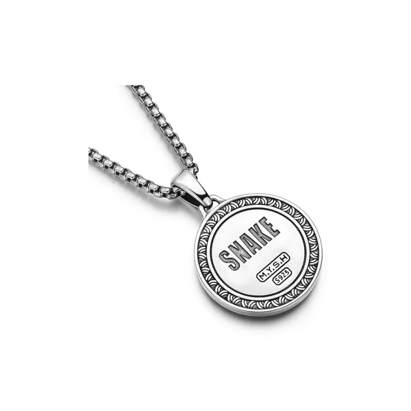 MYSH 925 Sterling Silver Necklaces Men's-8