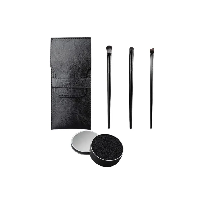 A Few More Cute Black Makeup Brushes Highlighter Detail Brush Knife Edge Eyeliner And Resting Snake Brush-4
