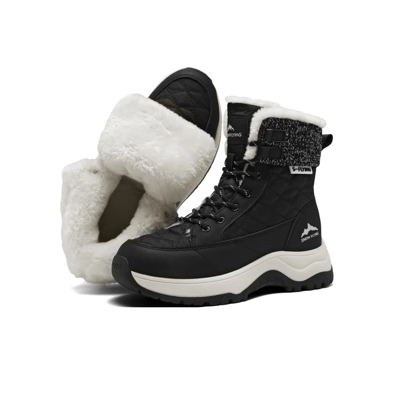 SNOW FLYING Winter Tactical Boots Collection Short Snow Boots Unisex-12