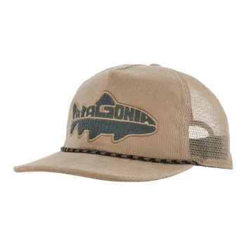 Patagonia Organic Cotton, Corduroy, Recycled Fishnet, Recycled Polyester Mesh Baseball Caps Men's Khaki