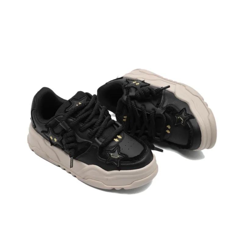 SENGUIBUCK Water Resistant Lightweight Low Top Skateboard Shoes Unisex Black-2
