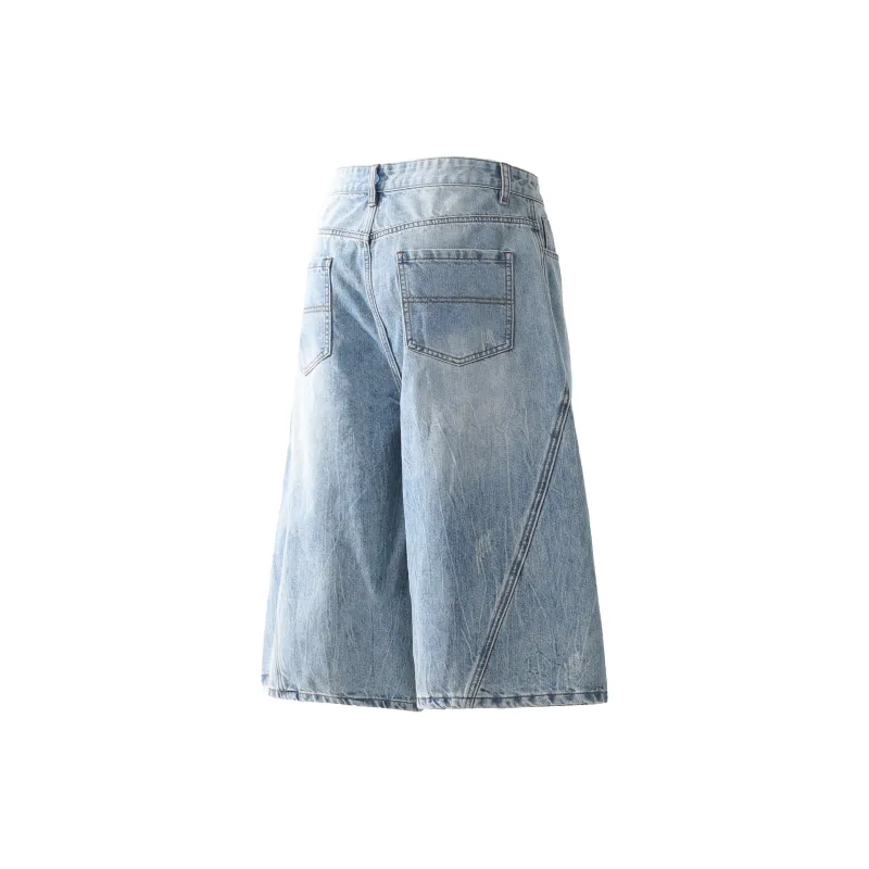 VINMUK Denim Shorts Unisex Blue-3