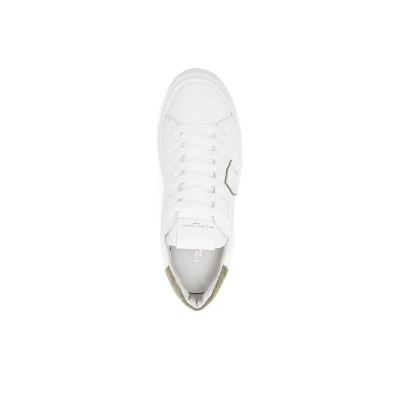 PHILIPPE MODEL Temple Slip Resistant Low Top Skateboard Shoes Men's White-3
