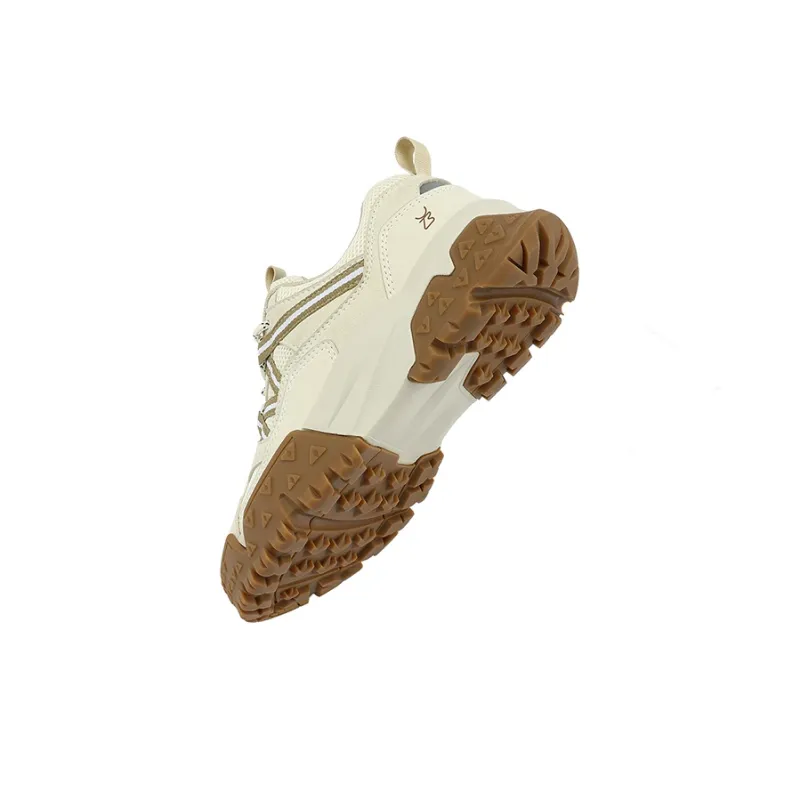 UBZ Abrasion Resistant Low Top Hiking Shoes Women's Moon White-5