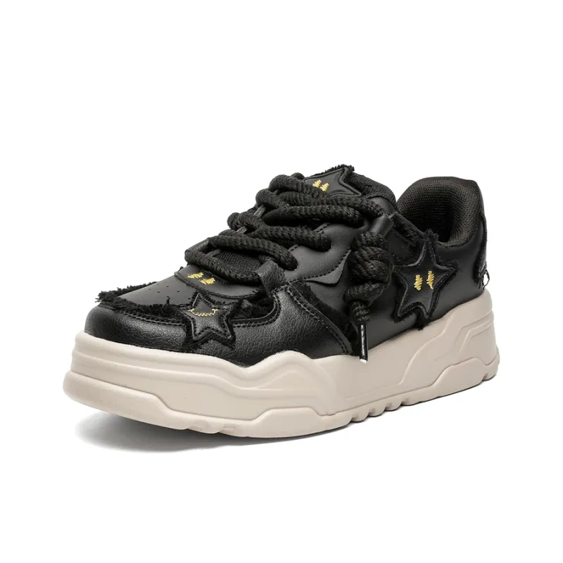 SENGUIBUCK Water Resistant Lightweight Low Top Skateboard Shoes Unisex Black-1