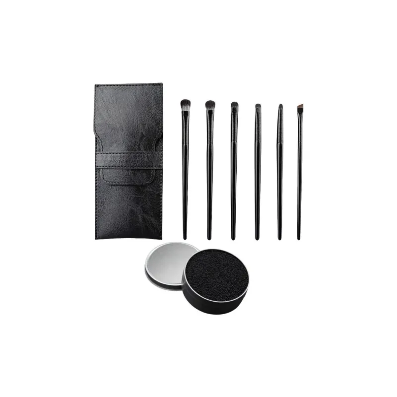A Few More Cute Black Makeup Brushes Highlighter Detail Brush Knife Edge Eyeliner And Resting Snake Brush-16