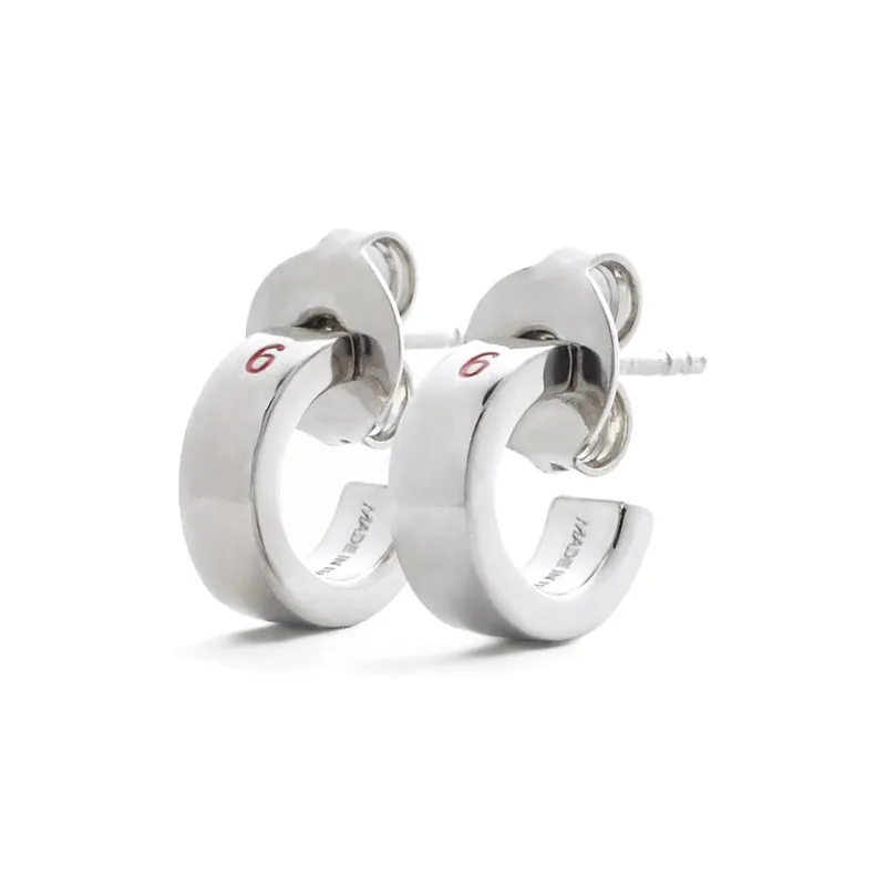 MM6 Maison Margiela Year Of The Snake Minimal Numeric Earrings-1