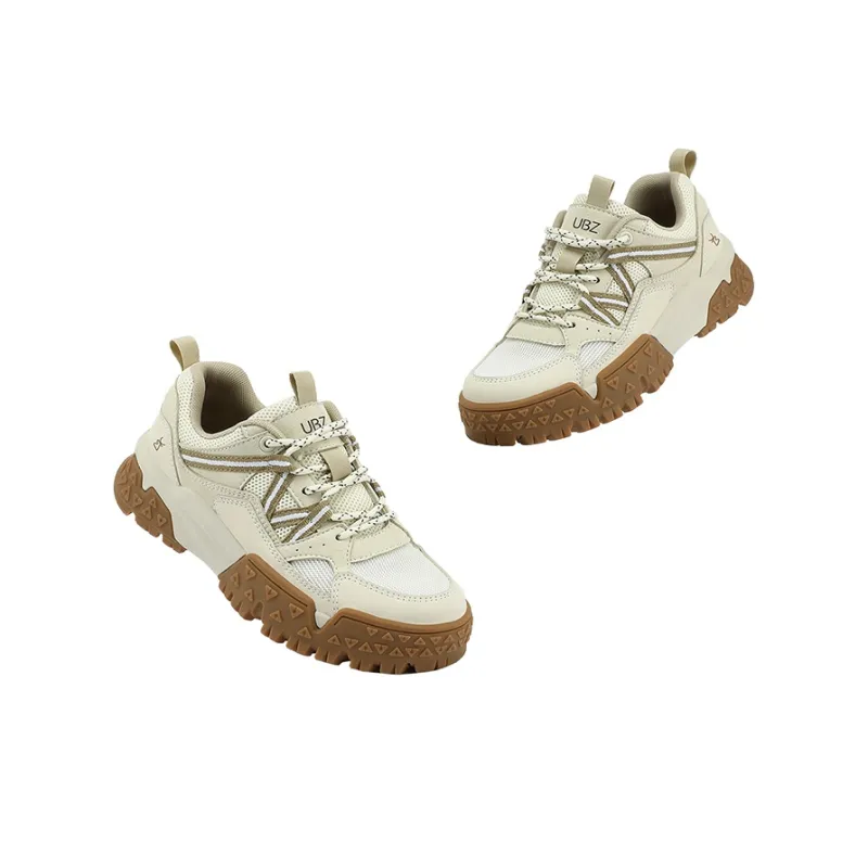 UBZ Abrasion Resistant Low Top Hiking Shoes Women's Moon White-2
