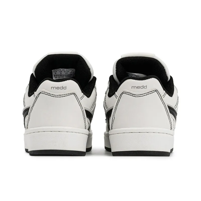 Medd Non-slip Lightweight Low-Top Skateboard Shoes Unisex White And Blue Mandarin Ducks-15