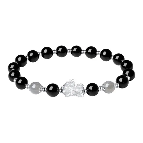 LIPSW Obsidian Bracelets Unisex-6